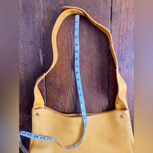 SHINOLA Yellow Pebbled Leather Tote Bag - Picture 15 of 16